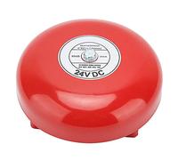 Jeanoko Timbre Eléctrico de 6 Pulgadas, Timbre de Alarma Rojo, 95 DB, Montaje en Pared o Techo (24V)