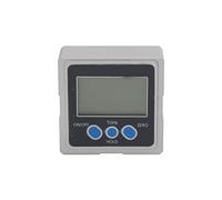 Jeanoko Transportador Electrónico Duradero de Nivel de Pantalla Digital para Medición Precisa de ángulo e Inclinación Aleación de Aluminio 4x90 Grados (Imán de tres lados)