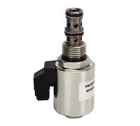 Jeanoko Válvula de Control Solenoide de 12 V Solenoide Solenoide Aleación de Acero Consumo de Baja Energía con Operación Estable Instalación Fácil para 3CX 4CX