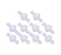 Jeanoko Válvula de Retención de Púas, Plástico PP de Alto Rendimiento, Resistente Al Ozono, Válvula de Parada de Agua de una Sola Vía para Pecera, Equipo Médico, Paquete de 10 (7,9 mm translúcido)