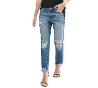 Jeans Azules para Mujer, Estilo Boyfriend, elásticos, Rotos y Desgastados.