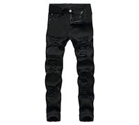 Jeans Azules Rotos Hombre Hombre Baggy Acampanados Grandes Denim Boyfriend Rajados Bomberos Atletismo Zapatos Marrones Rodilla Bolsas Ladrillo Entrenar Ofertas Guardia por Vendidos