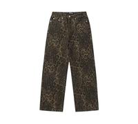 Jeans De Leopardo, Jeans Baggy De Moda, Jeans con Patrón De Leopardo Y2k, Jeans Grunge, Pantalones De Gran Tamaño para Hombres, Pantalones De Gran Tamaño para Mujeres, Jeans con Estampado Animal,