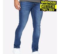 Jeans De Mezclilla Slim Fit Clásicos Para Hombre Crosshatch Buraca Stone Wash