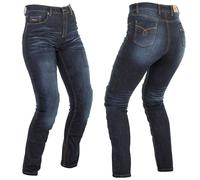 Jeans de motocicleta Richa Nora Slim para mujer - azul marino