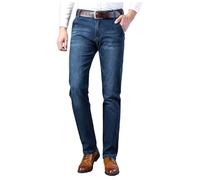 Jeans Herren Slim Fit Jeanshosen gerades Bein Denim Pants Hohe Taille Stretch Freizeithosen Regular Fashion Röhrenjeans Comfort Flex Waist Jeanshose Lässige Mode Loungehose, O azul., S