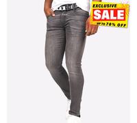 Jeans Slim Fit Clásicos De Moda Para Hombre Crosshatch Barbeck Lavado Negro