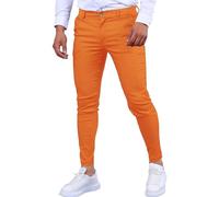 Jeans Slim para Hombre Clásico Cómodo Jeans regulares Vaqueros Rectos de Algodón Skinny, XL