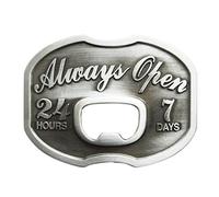 JEANSFRIEND New Vintage Always Open Beer Bottle Opener Hebilla del cinturón Belt Buckle
