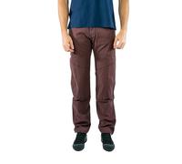 Jeanstrack Pantalón Trekking Hombre, Escalada Elástico y Resistente - Pantalón para Senderismo - Rodillas Reforzadas y Bajos Regulables (Turia Wine, M)