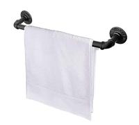 Jeasor Toallero de Tubo Industrial, Estante de baño para Colgar Toallas, Soporte de Pared Steampunk, toallero rústico con 3 Ganchos (18 Pulgadas)