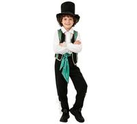 JEATHA Ropa Étnica Retro Niño Trajes De Fiesta Conjunto Aterrador Halloween Carnavales Carnaval Acto Negro 9-10 años
