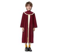 JEATHA Vestido De Graduación Para Niños Niñas Bata De Coro Guardería Batas De Juez Pastor Disfraz De Halloween borgoña 11-12 años