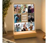 JeathFea Lampara Personalizada con Foto - Regalo Personalizado para Papá - Regalos Originales para Papá - Ideas Regalos para Papá san Valentin Cumpleaños - Regalo dia de la Padre 2024