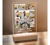 JeathFea Lampara Personalizada con Foto - Regalos Amigas Originales - Regalos Personalizados para Parejas Novio Novia - Ideas Regalos Aniversario Navidad Cumpleaños San Valentin
