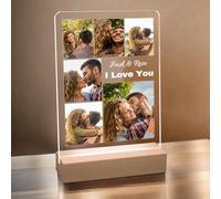 JeathFea Lampara Personalizada con Foto - Regalos Amigas Originales - Regalos Personalizados para Parejas Novio Novia - Ideas Regalos Aniversario Navidad Cumpleaños San Valentin