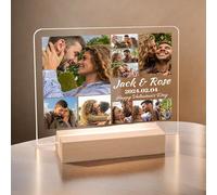 JeathFea Lampara Personalizada con Foto - Regalos Amigas Originales - Regalos Personalizados para Parejas Novio Novia - Ideas Regalos Aniversario Navidad Cumpleaños San Valentin