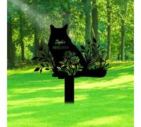 JeathFea Lápidas Personalizadas para Mascotas en Metal Exterior - Placas Conmemorativas para Perros y Regalo de Duelo por Pérdida