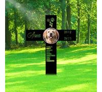JeathFea Lápidas Personalizadas para Mascotas en Metal Exterior - Placas Conmemorativas para Perros y Regalo de Duelo por Pérdida