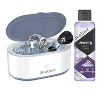 JeaTone Limpiador Ultrasonidos Profesional 46kHz 600ML con Líquido Limpiador Ultrasónico - Kit de Limpieza para Joyas, Gafas, Dentaduras y Monedas