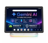 Jeazans Tableta Android 16 mejorada 2026 con expansión de 64 GB+1 TB, tableta de 10.1 pulgadas con 8 núcleos, estación de acoplamiento, Gemini Ai, WiFi 6, Bluetooth 5.4, protección de 3 años, tableta
