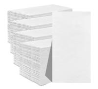 Jebblas Toalla de mano de papel de 40 x 40 cm, servilletas blancas, desechables, como papel, súper suaves y altamente absorbentes, perfectas para baño, fiestas, bodas, cenas, paquete de 200