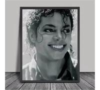 JEBGOEHS Póster de Michael Jackson - Lámina Artística Mural Moderna, Decoración de Pared para Dormitorio y Salón, Póster Vintage Sin Marco (50x70 cm)