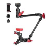 JEBUTU Brazo Mágico de 57 cm/22 con Superabrazadera, Montaje y Abrazadera Flexible de 360°, Soporte para Teléfono Móvil, Brazo Articulado con Rosca de 1/4 Pulgadas para Smartphone, Cámara de Acción