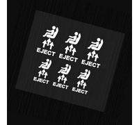 jebyltd 6 Uds Pegatinas para Salpicadero De Calcomanías Botones del Volante Impermeables Resistentes A Los Arañazos Sensación Táctil Cubiertas Adhesivas Finas Llaves De