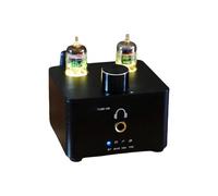 jebyltd Amplificador De Preamplificador Tubo HiFi 5654 Durabilidad Carcasa Vidrio Metálico Diseño Compacto para Viajes En Casa Estudio Amplificador Auditivo Metal Y Vidrio