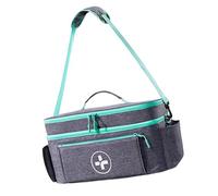 jebyltd Bolsa ajustable de tela con múltiples bolsillos, organizadores de suministros portátiles adecuados para viajes, hogar y organizadores de viaje, Gray, Talla única