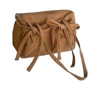 jebyltd Bolso De Mujer Versátil Para Uso Diario Con Bowknot Amplo Llevado Al Hombro Casual Bolsas Top Bolsas De Hombro Capacidad, marrón, Mass Beauty
