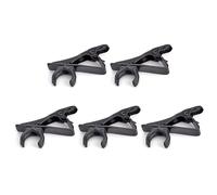 jebyltd Clip de micrófono portátil para micrófono, 5 piezas, soporte de clip de metal para varias aplicaciones