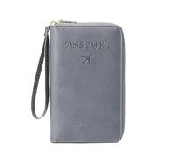 jebyltd Funda de piel sintética para pasaportes, cartera de viaje, organizador para tarjetas de embarque, tarjetas de crédito, tarjetas de crédito, funda de pasaporte de piel sintética, cartera de