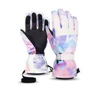 jebyltd Guantes de invierno cálidos para clima frío, antideslizantes, protección de manos para correr, ciclismo, snowboard, esquí de invierno para mujeres y hombres