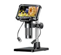 jebyltd Microscopio digital de aumento de 1000X, cámaras de pantalla de 4.3 pulgadas, herramienta de video, batería recargable de 1800 mAh