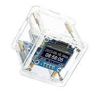 jebyltd Reloj Meteorológico Pequeño Multifuncional ESP8266 con Conexión WiFi Y Juego De Soldadura Monitores De Temperatura Interior Estación Meteorológica Multifuncional