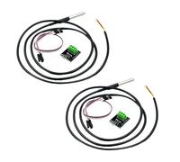 jebyltd Transmisores De Temperatura A Prueba Agua A Prueba Golpes Bloque Edificios Electrónicos para Solución Control Clima Doméstico Sensores Temperatura para Exteriores ABS