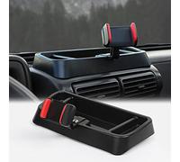 JeCar Soporte de teléfono para Jeep TJ, Consola Central, Bandeja de salpicadero, Organizador de Caja de Almacenamiento para Jeep Wrangler TJ 1997-2006