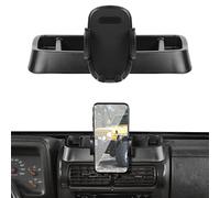 JeCar TJ - Soporte para teléfono móvil con Bandeja de Almacenamiento, Accesorios Interiores compatibles con Jeep Wrangler TJ 1997-2006