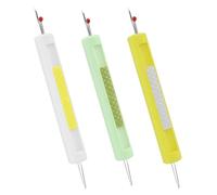 Jecdfs 3pcs 2-en-1 Enhebrador de Agujas y Descosedo,Enhebradores de Aguja de Plástico,Enhebrador de Aguja,para Máquina de Coser y Coser a Mano,para Personas Mayores, Principiantes y Proyectos DIY