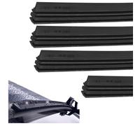 Jecdfs 4 Piezas de Gomas de Limpiaparabrisas de 80cm, Recambios Universales para Parabrisas de Coche, Escobillas Traseras y Delanteras, Adaptabilidad y Resistencia Superior