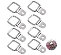 Jecdfs 8pcs Anillos de fijación en V,D Anelli di Fissaggio Anelli Di Ancoraggio Ganci Ad Anello, Gancho para Remolque de Coche,para camioneta, Viajes, Remolque, Barco, almacén (D)