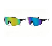 Jecdfs Gafas de Sol Deportivas Hombre Mujer UV400 Protección Lentes Espejados Running Ciclismo Bicicleta VTT Montaña Pesca Golf Esquí Aire Libre