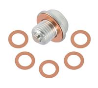 Jecdfs Tapón de Drenaje de Aceite Magnético en Acero Inoxidable, con Arandela de Cobre para Mejor Sellado, Compatible con Coches, Motos y Barcos, Tuerca de Sumidero Magnética M14x1.5 para Mejora del M