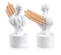 Jecery Idus of March - Portalápices de Julio César Idus de Marzo y soporte para lápices de resina de Julio César divertido busto estatua para escritorio, profesores, oficina, decoración de regalo