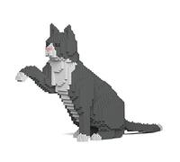 JECKA Animal Building Blocks for Kidults Grey Tuxedo Cat 03S