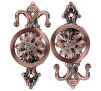 JECOMPRIS 1 par de Ganchos Vintage para Sujetar Ropa: Ganchos de aleación de Zinc para Sujetar Cortinas, Bolsos, Accesorios de Ropa, Perchas para decoración de Dormitorio con Tornillos.