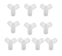 JECOMPRIS 10 Conectores de Plástico para Armario de Tela, Triple Vía 3 Agujeros, Diámetro Interior 24,5 Mm, Kit de 10 Piezas para Zapatero, Accesorios de Herrajes para Muebles, Uso
