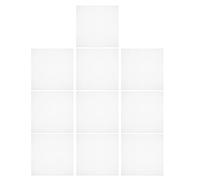 JECOMPRIS 10 Láminas de Malla de Plástico para Manualidades, Lienzo de Costura en Color Claro 10.6x10.6 Cm 27x27 Cuadritos, Suministros para Bordado y Crochet, Estera Plástica Resistente